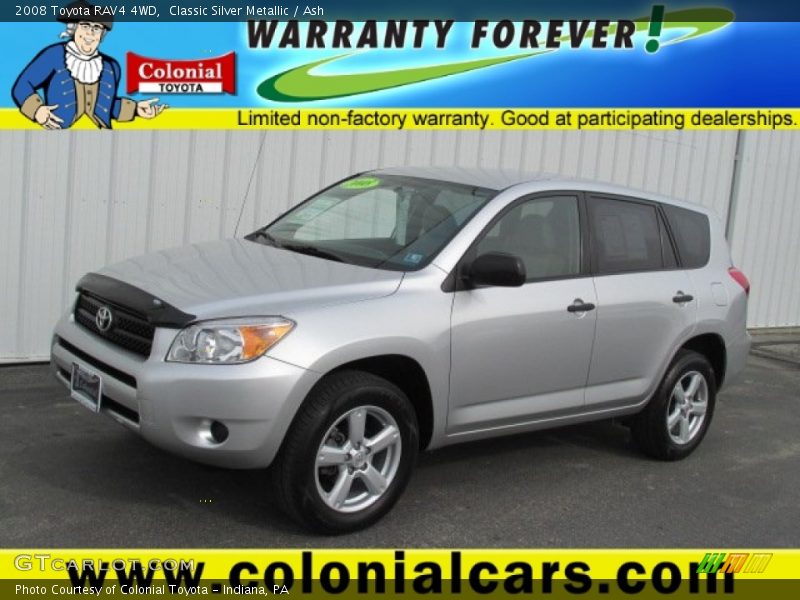Classic Silver Metallic / Ash 2008 Toyota RAV4 4WD