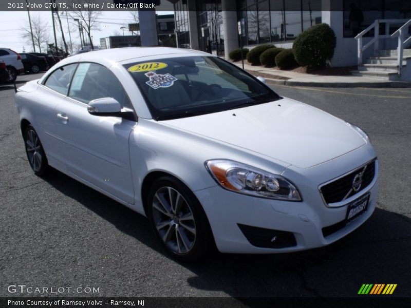 Ice White / Calcite/Off Black 2012 Volvo C70 T5