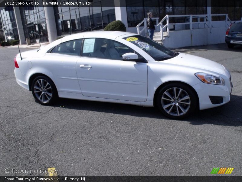 Ice White / Calcite/Off Black 2012 Volvo C70 T5