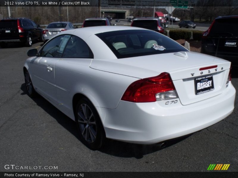Ice White / Calcite/Off Black 2012 Volvo C70 T5