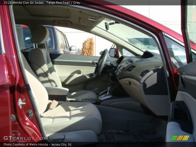 Tango Red Pearl / Gray 2010 Honda Civic EX Sedan