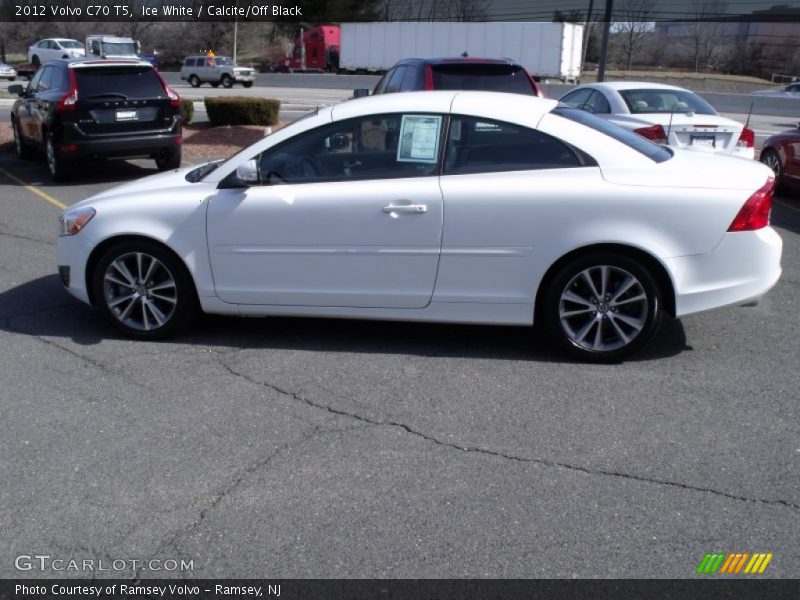 Ice White / Calcite/Off Black 2012 Volvo C70 T5