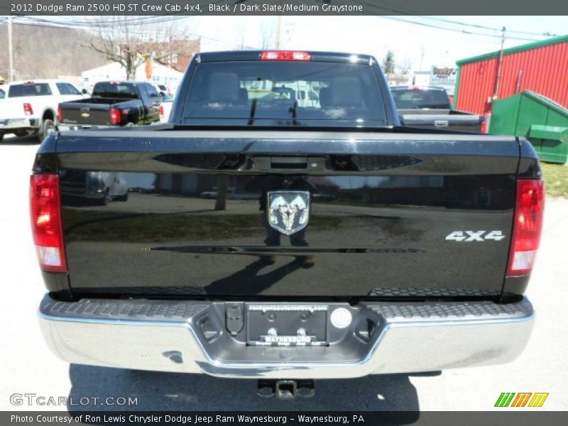 Black / Dark Slate/Medium Graystone 2012 Dodge Ram 2500 HD ST Crew Cab 4x4