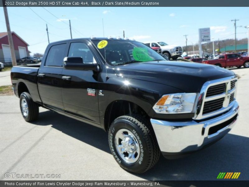 Black / Dark Slate/Medium Graystone 2012 Dodge Ram 2500 HD ST Crew Cab 4x4