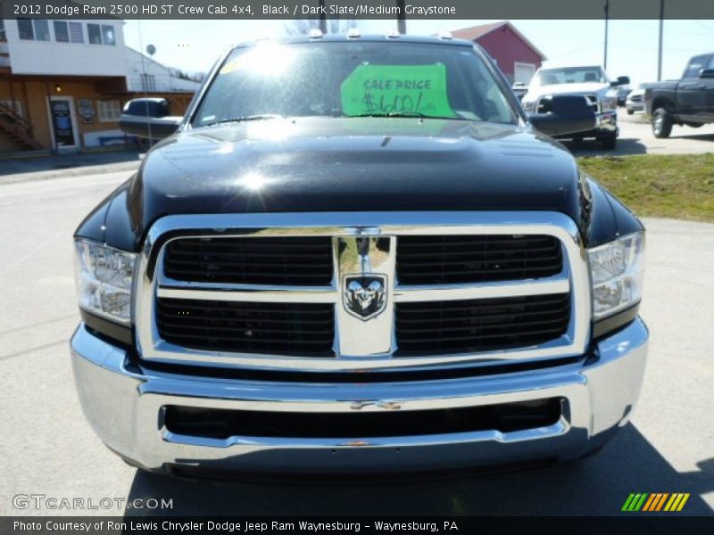 Black / Dark Slate/Medium Graystone 2012 Dodge Ram 2500 HD ST Crew Cab 4x4