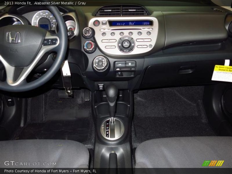 Alabaster Silver Metallic / Gray 2013 Honda Fit