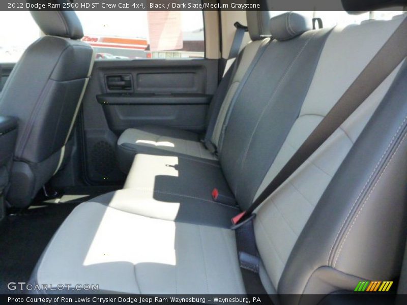 Black / Dark Slate/Medium Graystone 2012 Dodge Ram 2500 HD ST Crew Cab 4x4