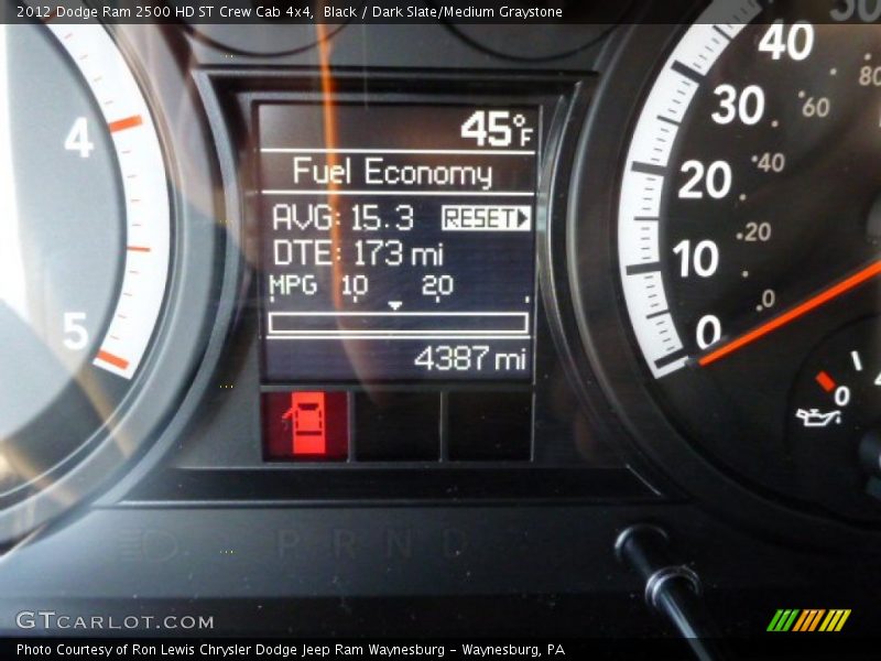 Black / Dark Slate/Medium Graystone 2012 Dodge Ram 2500 HD ST Crew Cab 4x4