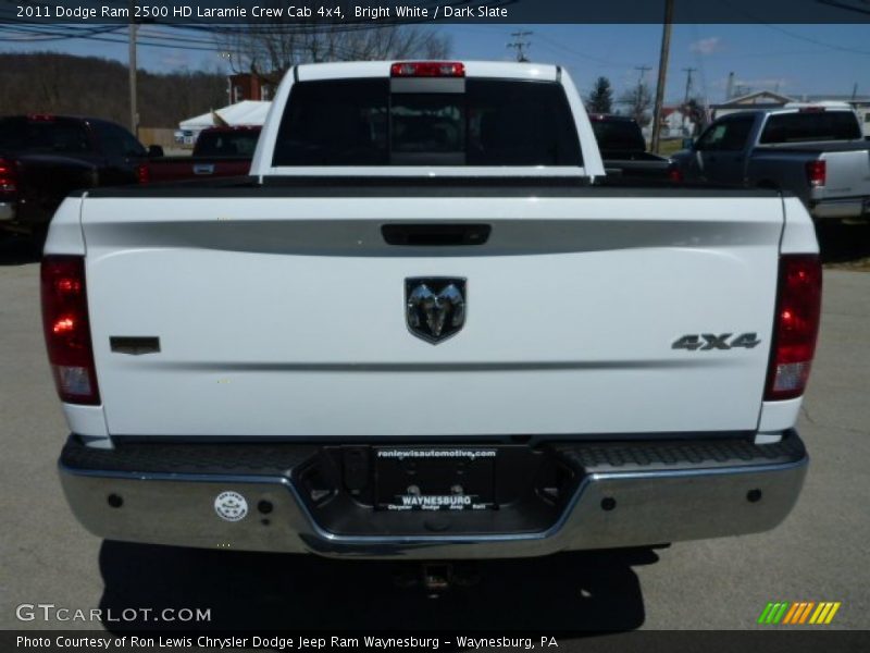 Bright White / Dark Slate 2011 Dodge Ram 2500 HD Laramie Crew Cab 4x4