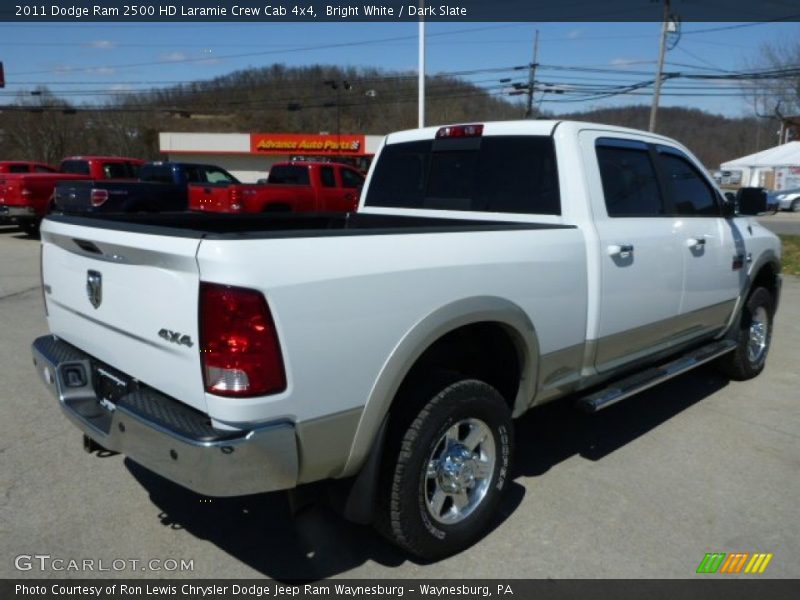 Bright White / Dark Slate 2011 Dodge Ram 2500 HD Laramie Crew Cab 4x4