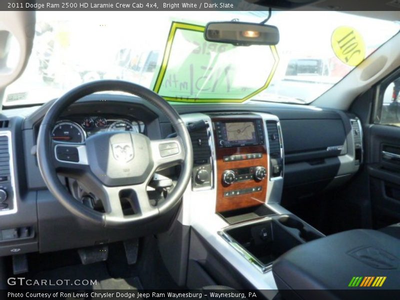 Bright White / Dark Slate 2011 Dodge Ram 2500 HD Laramie Crew Cab 4x4