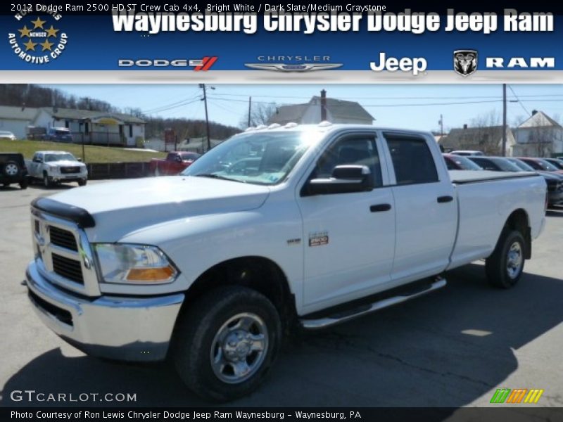 Bright White / Dark Slate/Medium Graystone 2012 Dodge Ram 2500 HD ST Crew Cab 4x4