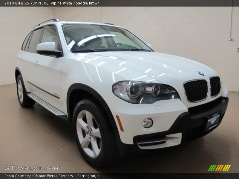 Alpine White / Saddle Brown 2010 BMW X5 xDrive30i