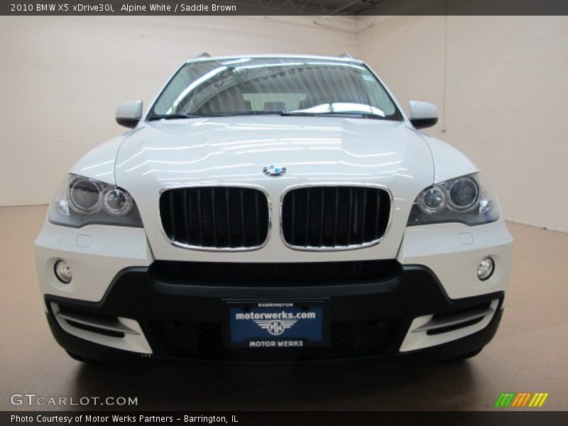 Alpine White / Saddle Brown 2010 BMW X5 xDrive30i