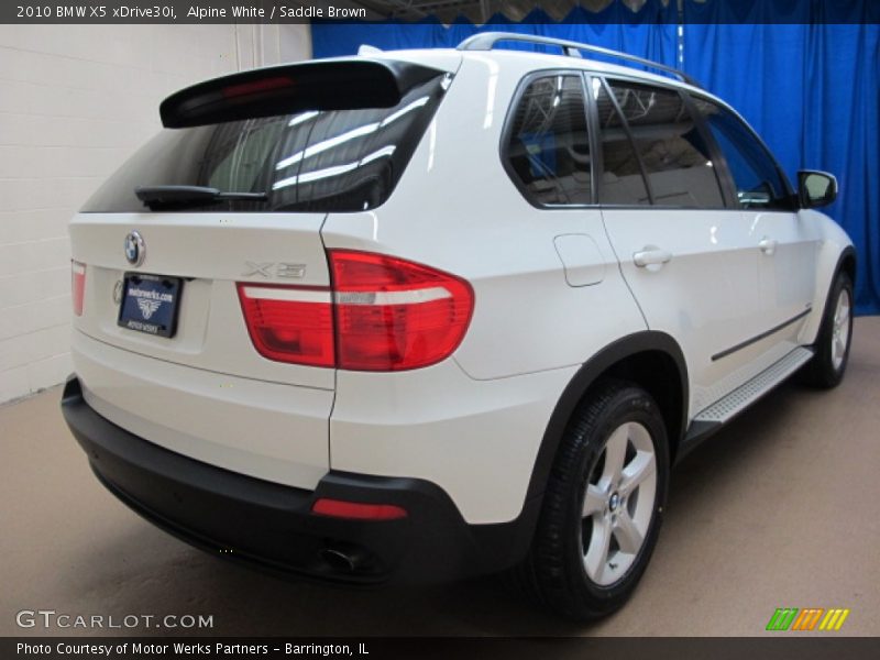 Alpine White / Saddle Brown 2010 BMW X5 xDrive30i