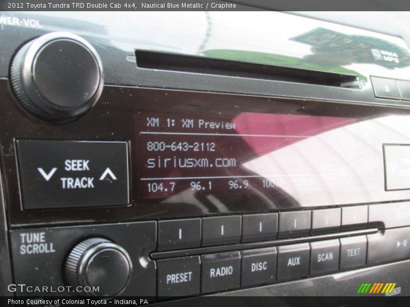 Nautical Blue Metallic / Graphite 2012 Toyota Tundra TRD Double Cab 4x4