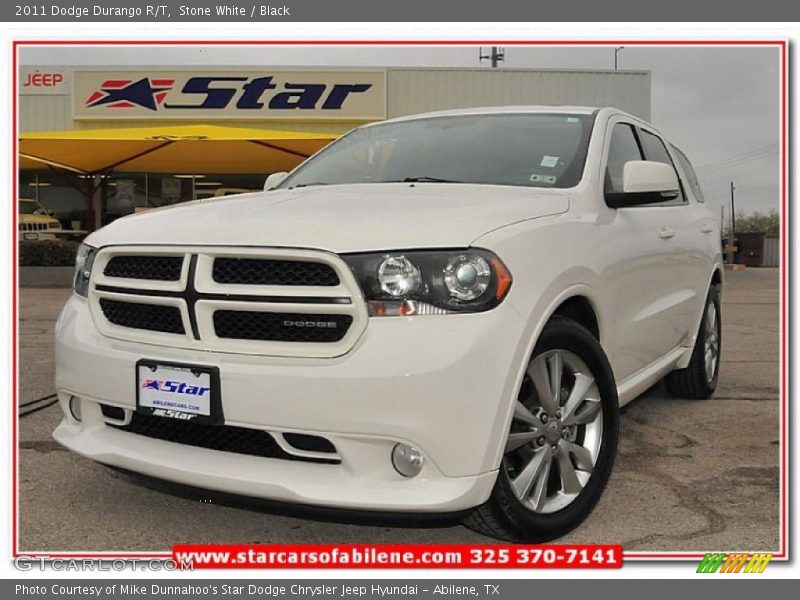 Stone White / Black 2011 Dodge Durango R/T