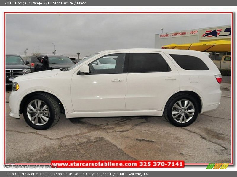 Stone White / Black 2011 Dodge Durango R/T