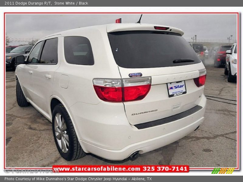 Stone White / Black 2011 Dodge Durango R/T