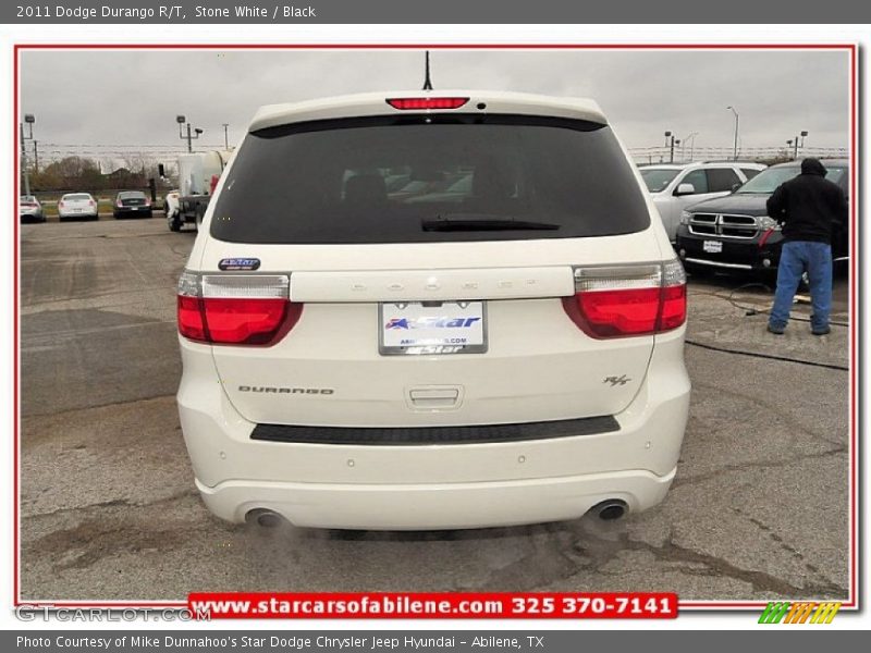 Stone White / Black 2011 Dodge Durango R/T