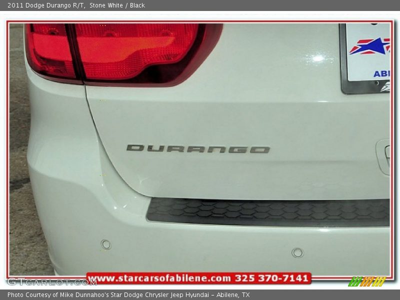 Stone White / Black 2011 Dodge Durango R/T