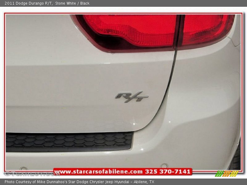 Stone White / Black 2011 Dodge Durango R/T
