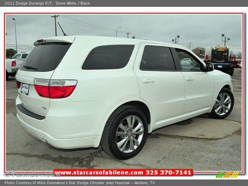 Stone White / Black 2011 Dodge Durango R/T