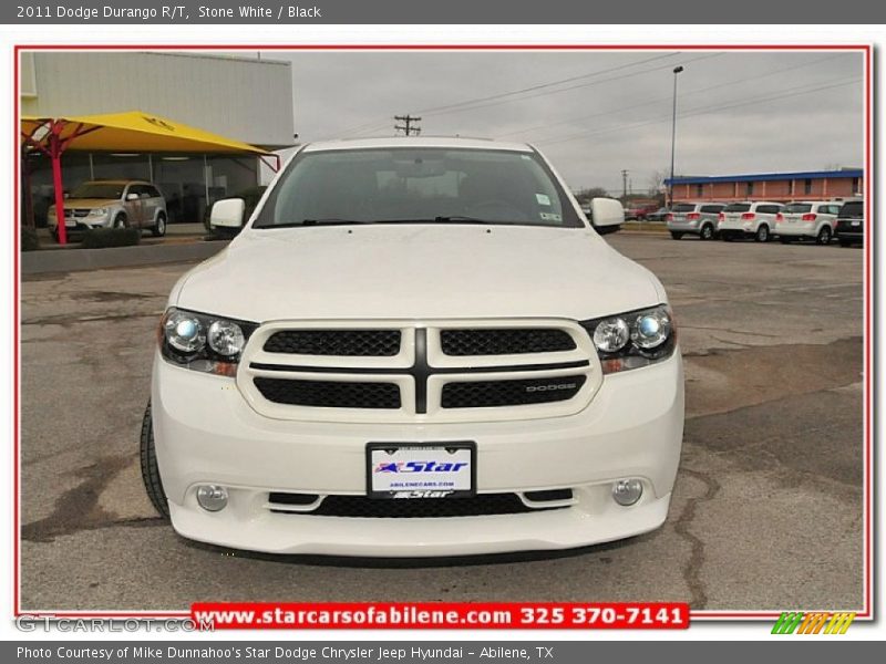Stone White / Black 2011 Dodge Durango R/T