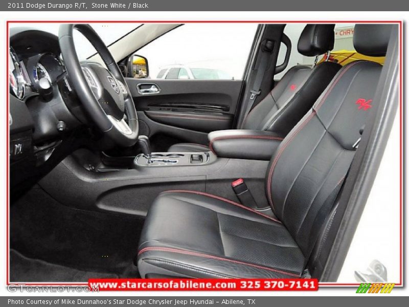 Stone White / Black 2011 Dodge Durango R/T