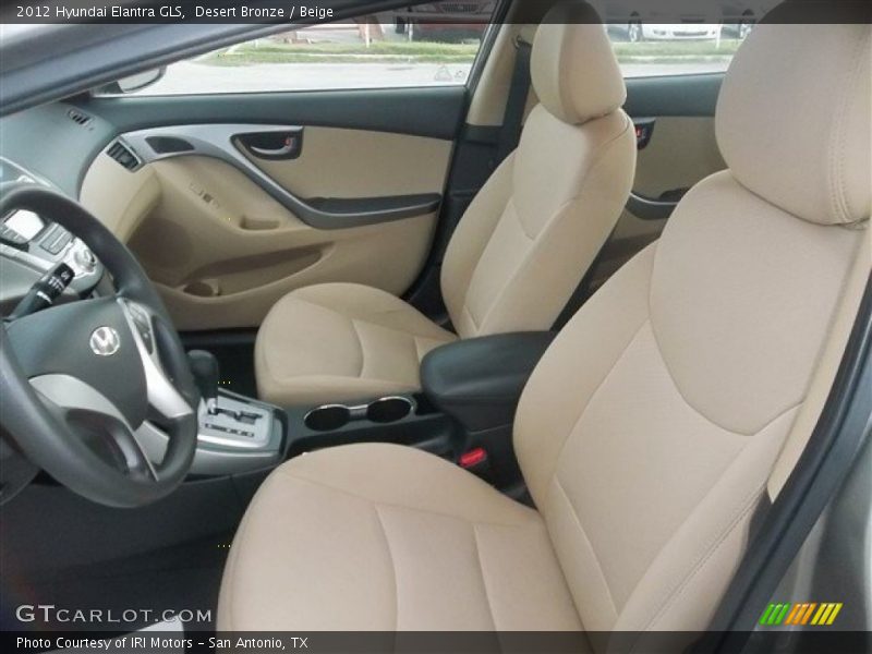 Desert Bronze / Beige 2012 Hyundai Elantra GLS