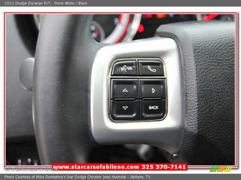 Stone White / Black 2011 Dodge Durango R/T