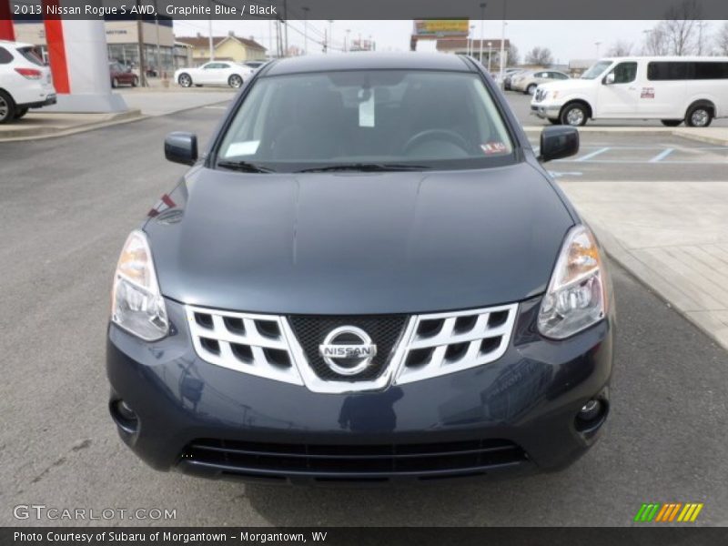 Graphite Blue / Black 2013 Nissan Rogue S AWD