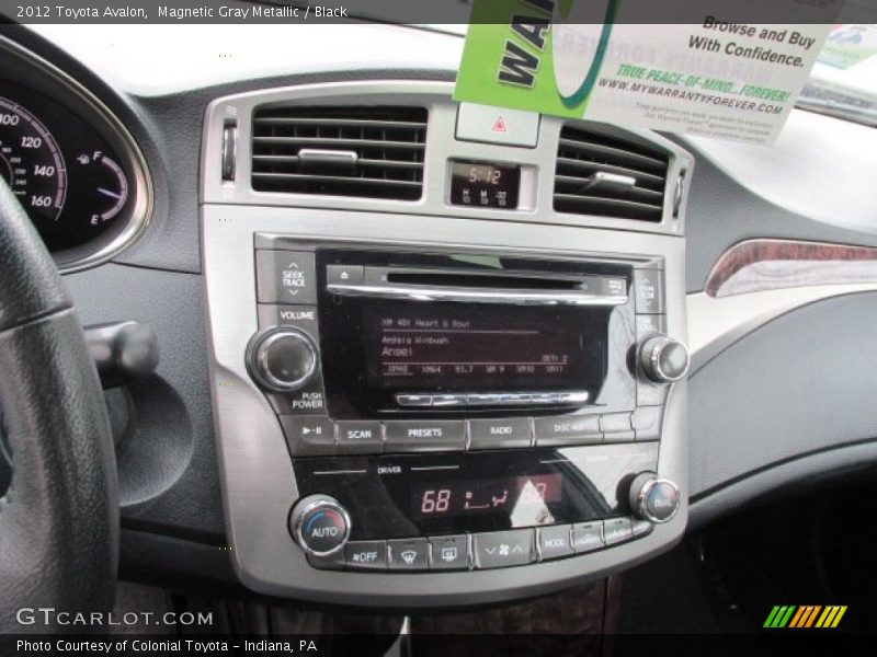 Magnetic Gray Metallic / Black 2012 Toyota Avalon