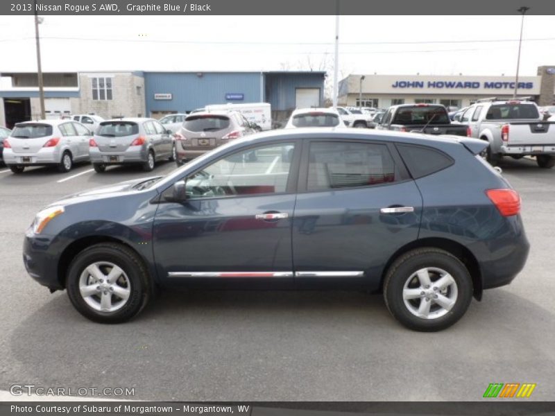 Graphite Blue / Black 2013 Nissan Rogue S AWD