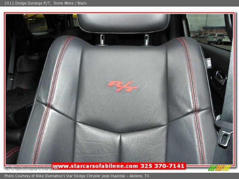 Stone White / Black 2011 Dodge Durango R/T