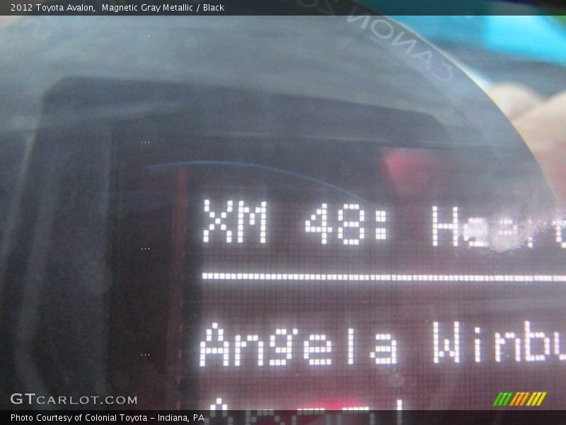 Magnetic Gray Metallic / Black 2012 Toyota Avalon