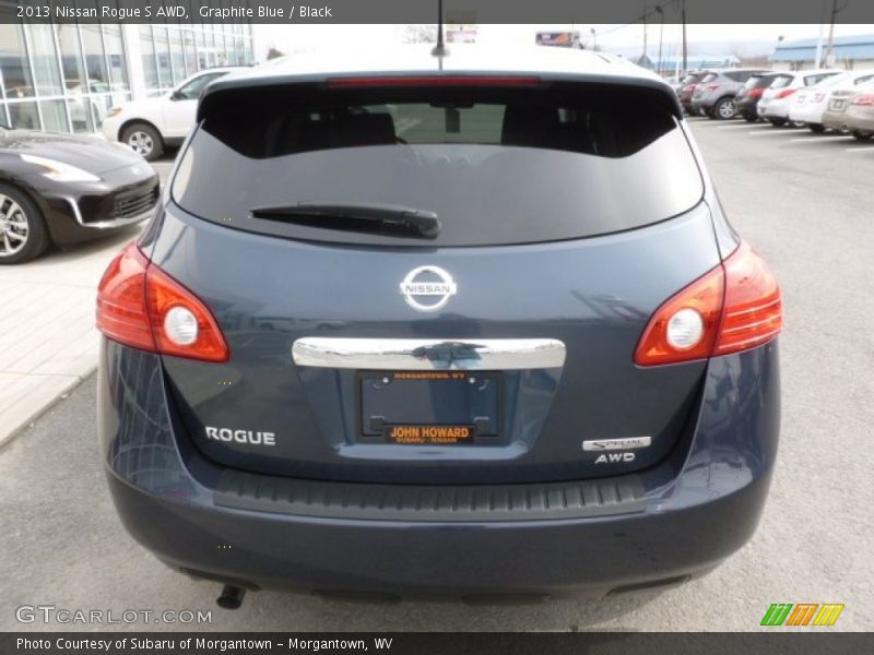 Graphite Blue / Black 2013 Nissan Rogue S AWD