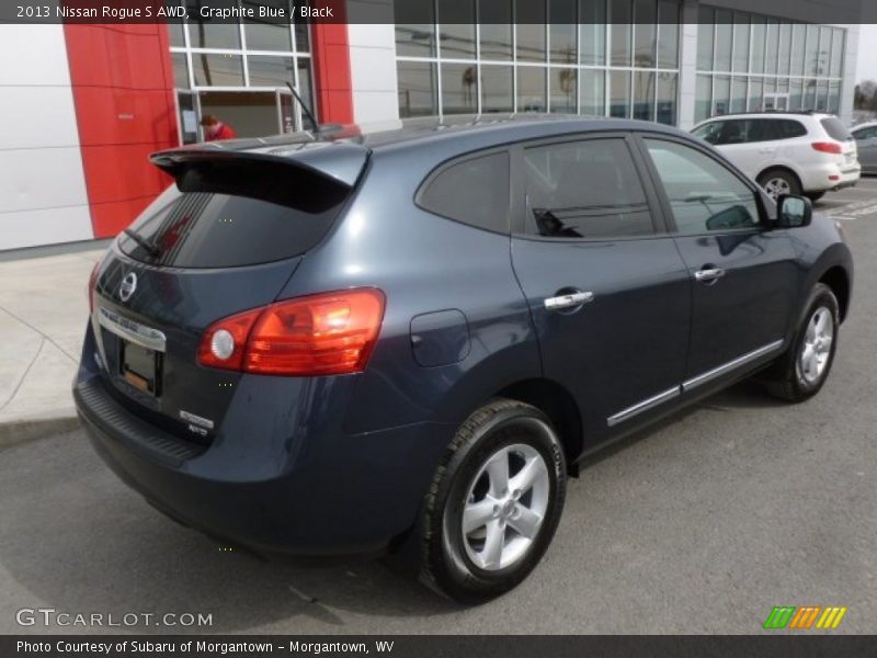 Graphite Blue / Black 2013 Nissan Rogue S AWD