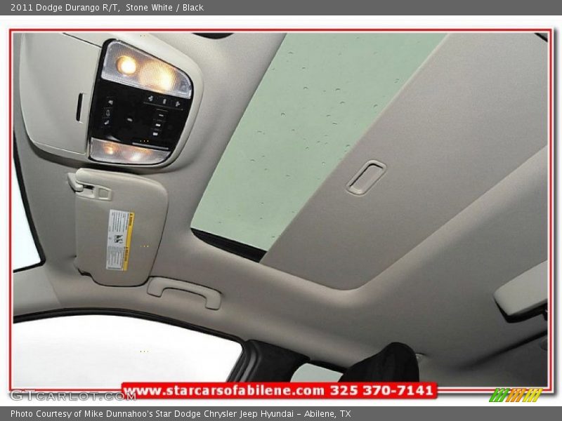 Stone White / Black 2011 Dodge Durango R/T