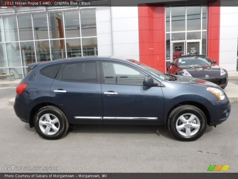 Graphite Blue / Black 2013 Nissan Rogue S AWD