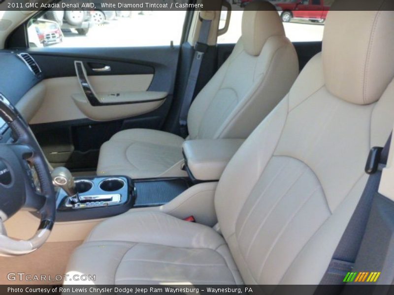 White Diamond Tintcoat / Cashmere 2011 GMC Acadia Denali AWD