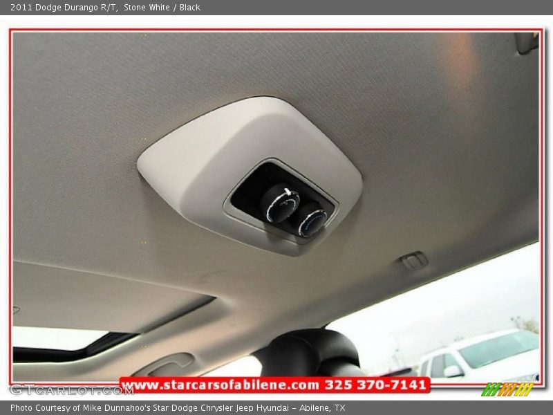 Stone White / Black 2011 Dodge Durango R/T