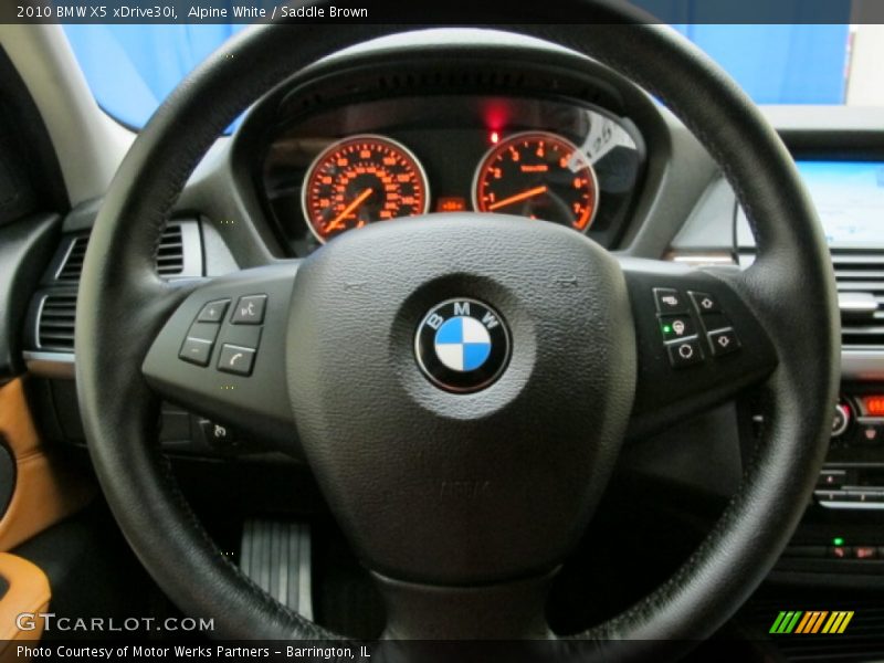 Alpine White / Saddle Brown 2010 BMW X5 xDrive30i