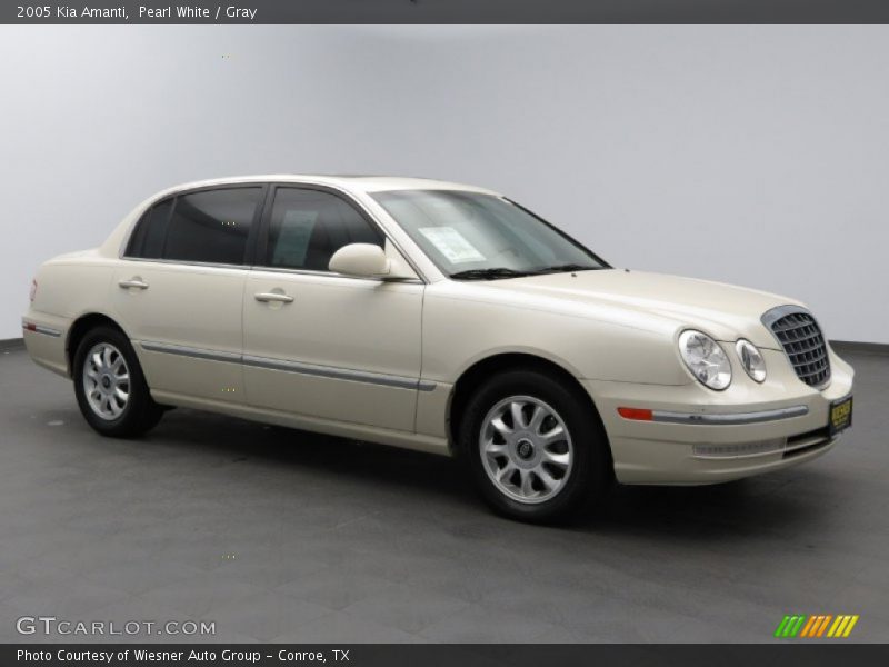 Pearl White / Gray 2005 Kia Amanti