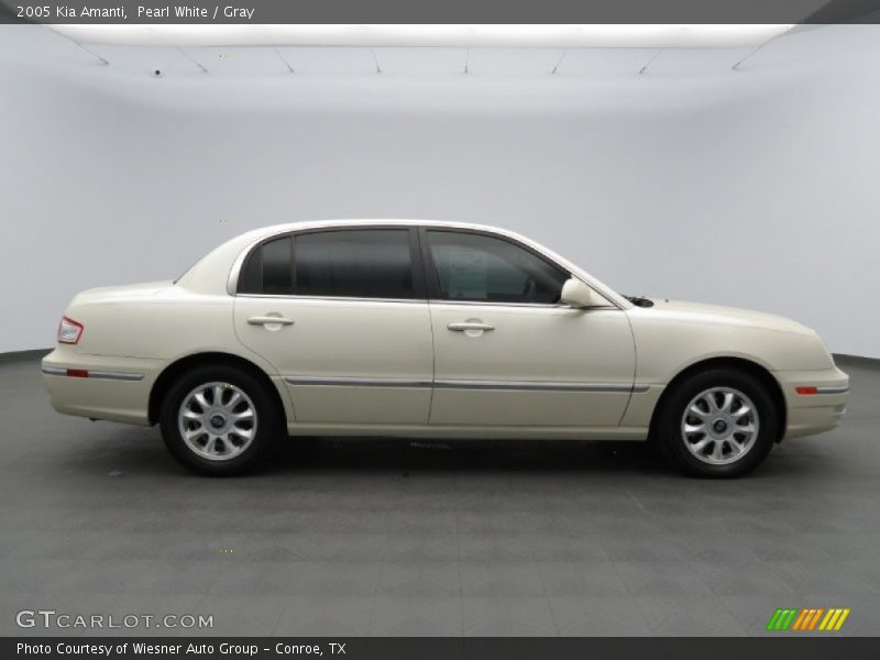 Pearl White / Gray 2005 Kia Amanti