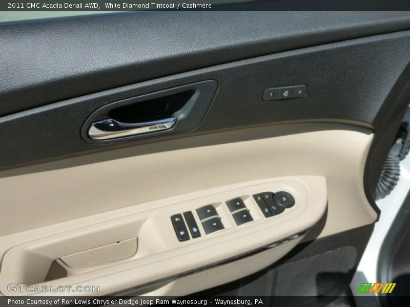 White Diamond Tintcoat / Cashmere 2011 GMC Acadia Denali AWD