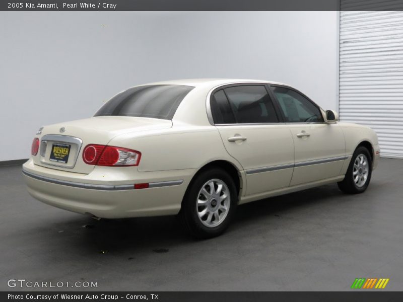Pearl White / Gray 2005 Kia Amanti
