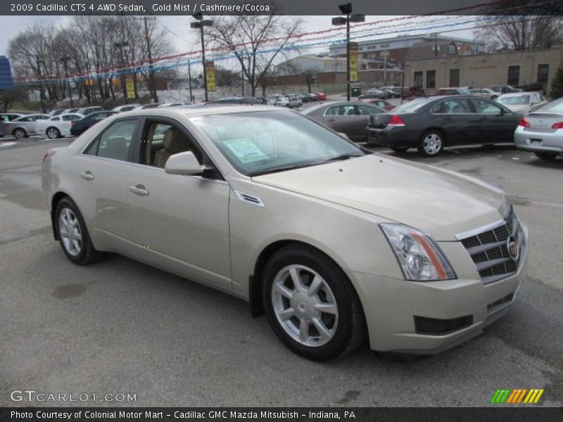 Gold Mist / Cashmere/Cocoa 2009 Cadillac CTS 4 AWD Sedan