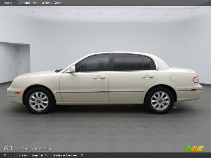 Pearl White / Gray 2005 Kia Amanti