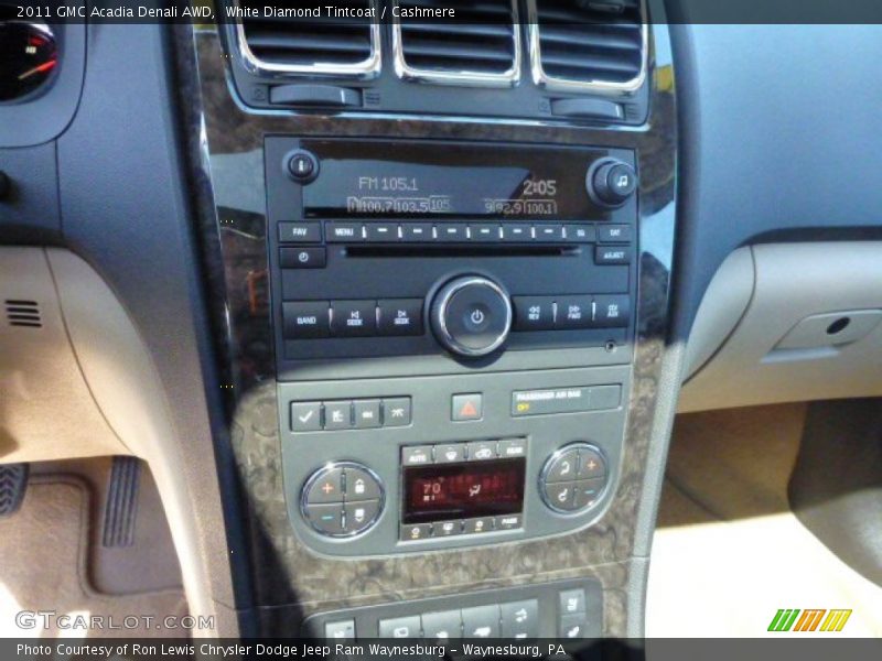 White Diamond Tintcoat / Cashmere 2011 GMC Acadia Denali AWD
